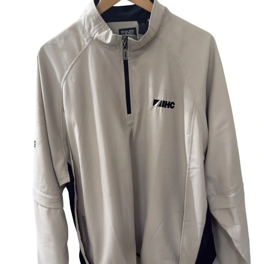 Ping Collection 1/4 Zip Light Weight Golf Jacket Size XL Removable Sleeves